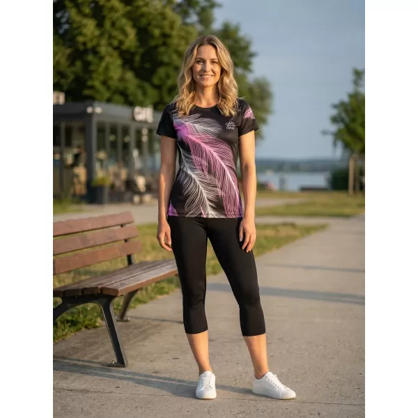  Hochwertiges Funktions-T-Shirt für Damen ALTISPORT VOJ/ALW001TR01 SCHWARZ/HELLROSA 