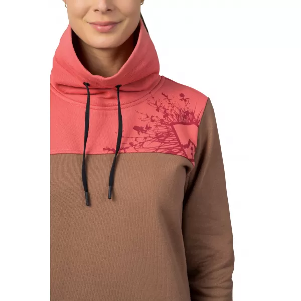  Damen-Sweatshirt HANNAH SIBELE COCA-MOKKA/VERBLASSTES ROSA 