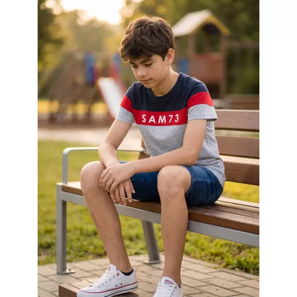  T-Shirt für Jungen SAM 73 KALLAN KT 503 HELLGRAU 