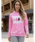 Premium-Sweatshirt für Damen ALTISPORT VOJ/ALWVN4MI01 HELL-PINK