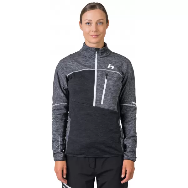  Damen-Sweatshirt HANNAH MEDA HZ HELLGRAU MEL (WEIß) 