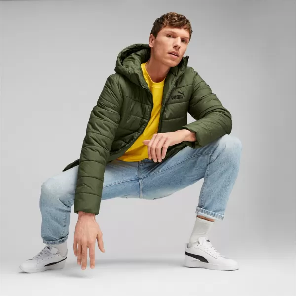  Herrenjacke PUMA ESS HOODED PADDED JACKET 848938-31 GRÜN 