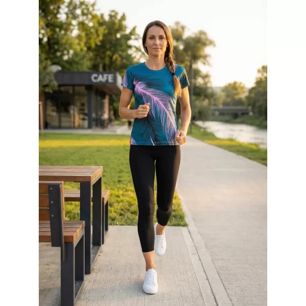  Hochwertiges Funktions-T-Shirt für Damen ALTISPORT VOJ/ALW001TR01 PETROL/HELLROSA 