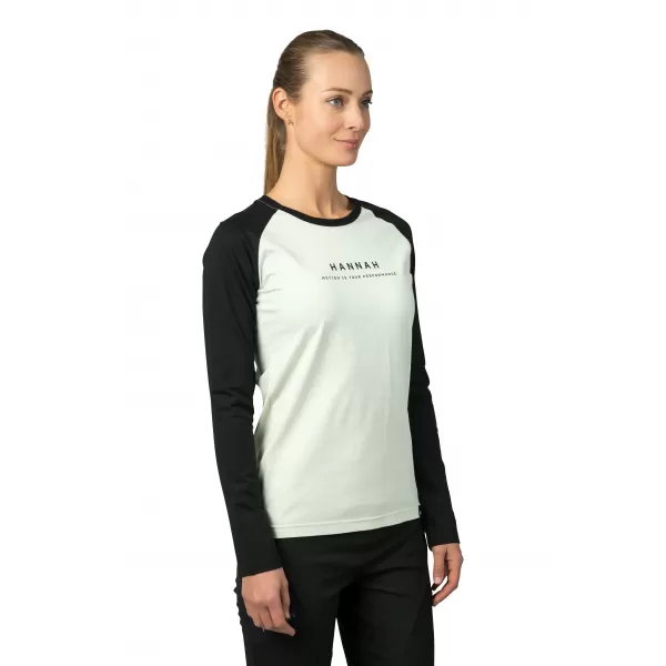  Damen-T-Shirt mit langen Ärmeln HANNAH PRIM MORGENBLAU/ANTHRAZIT 