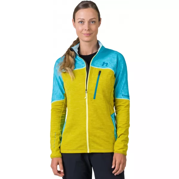  Damen-Sweatshirt HANNAH MEDA KLARWASSER/CITRONELLE MEL 
