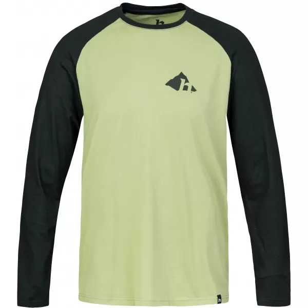  Herren-T-Shirt mit langen Ärmeln HANNAH HANES MOOSSTEIN/ANTHRAZIT 
