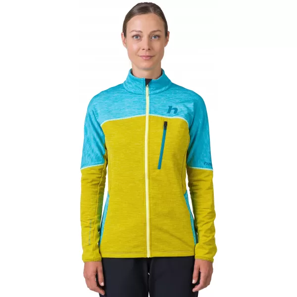  Damen-Sweatshirt HANNAH MEDA KLARWASSER/CITRONELLE MEL 