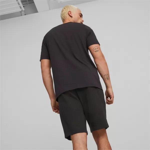  Herren-T-Shirt PUMA ESS+ 2 COL LOGO TEE 586759-61 SCHWARZ 