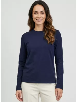 Damen-T-Shirt mit langen Ärmeln SAM 73 ZIRA WT 894 DUNKELBLAU