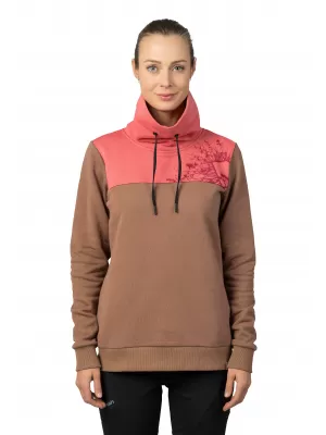 Damen-Sweatshirt HANNAH SIBELE COCA-MOKKA/VERBLASSTES ROSA