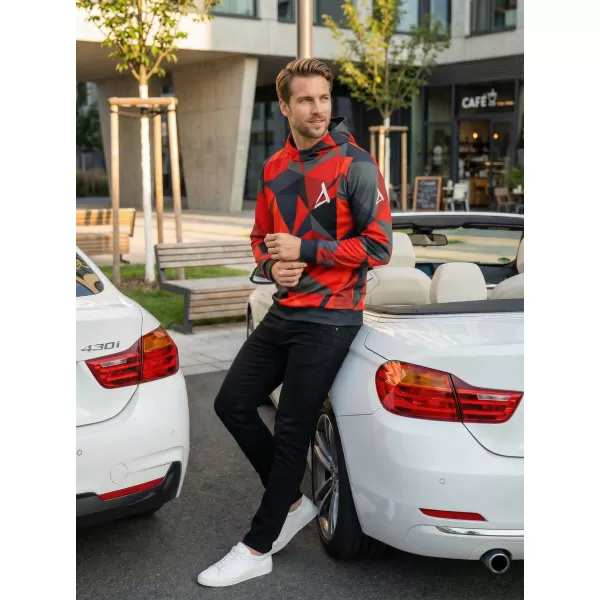  Premium-Sweatshirt für Herren ALTISPORT VOJ/ALM007MI01 ROT 