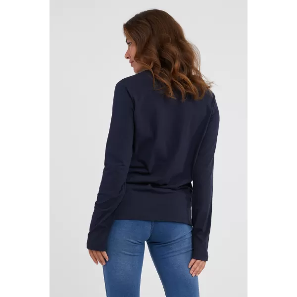  Damen-T-Shirt mit langen Ärmeln SAM 73 ZIRA WT 894 DUNKELBLAU 