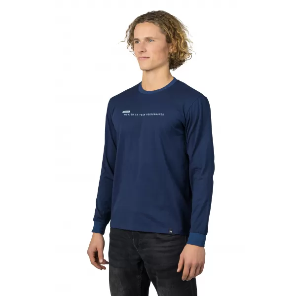  Herren-T-Shirt mit langen Ärmeln HANNAH KIRK PATRIOTBLAU 