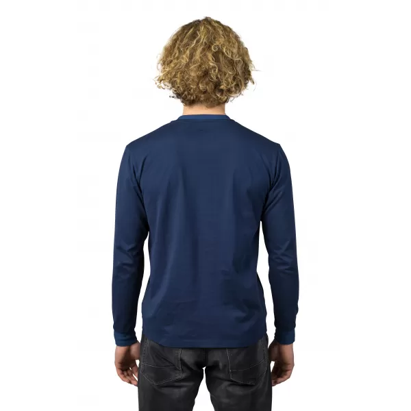  Herren-T-Shirt mit langen Ärmeln HANNAH KIRK PATRIOTBLAU 