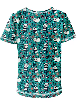 Kurz -schwaches t -Shirt WAMU MLSNÉ PANDY TÜRKIS