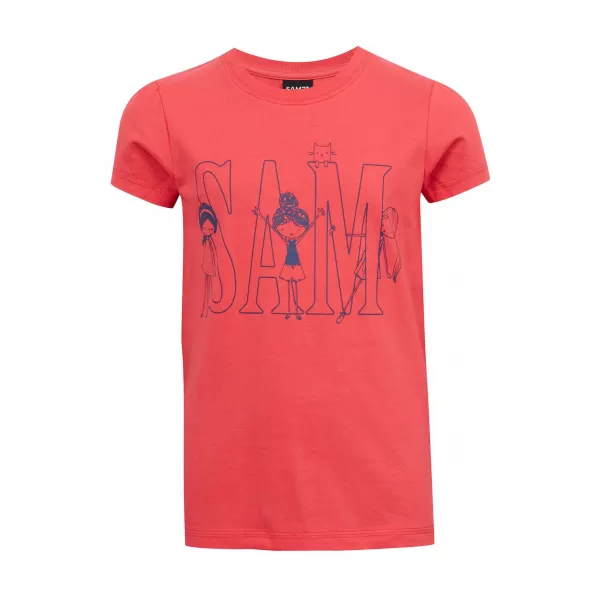  Mädchen-T-Shirt SAM 73 IELENIA KT 506 LEUCHTEND ROSA 