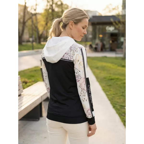  Premium-Sweatshirt für Damen ALTISPORT VOJ/ALW008MI01 SCHWARZ 