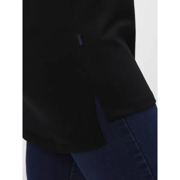 Damen-T-Shirt LOAP ABVERA CLW23153 SCHWARZ 
