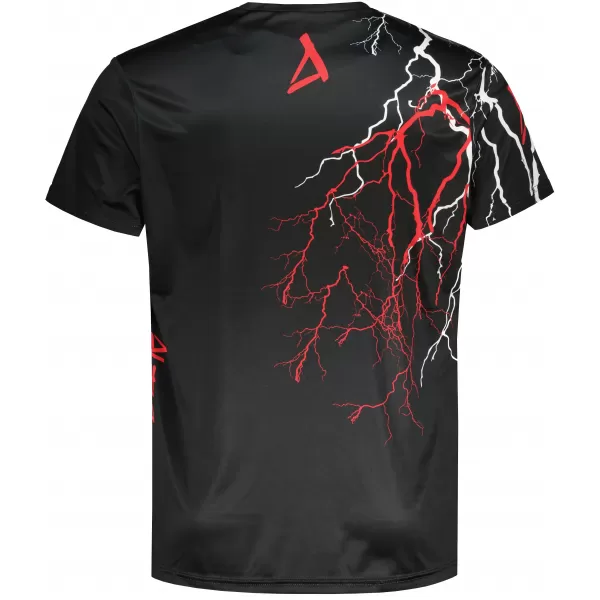  Premium-T-Shirt für Herren ALTISPORT VOJ/ALM004TR01 SCHWARZ UND ROT 