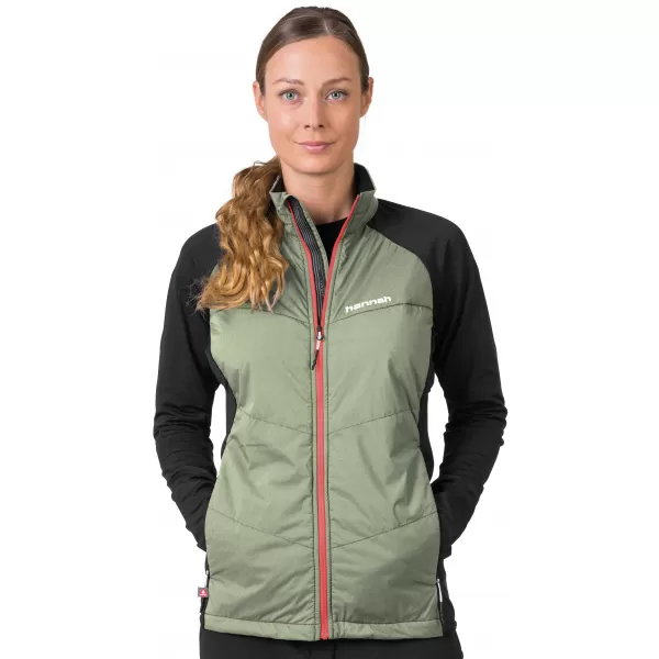  Damen-Sweatshirt HANNAH MAKANA GEBRANNTES OLIV/ANTHRAZIT 