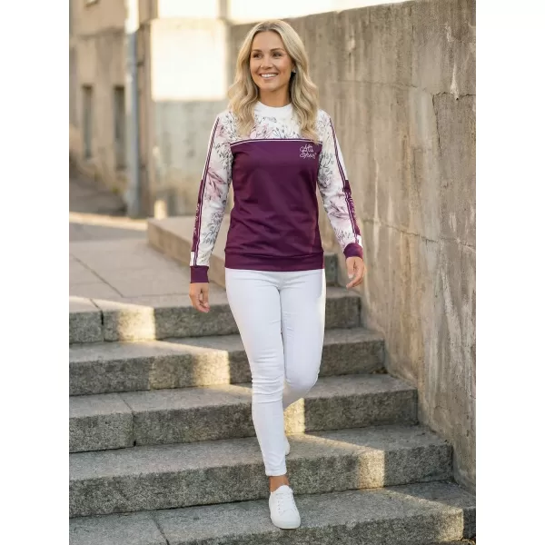  Premium-Sweatshirt für Damen ALTISPORT VOJ/ALW008MI01 BURGUND 