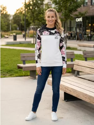 Premium-Sweatshirt für Damen ALTISPORT VOJ/ALW008MI01 WEIß