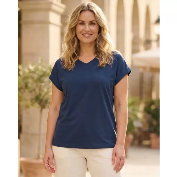  Damen-T-Shirt SAM 73 VITANI WT 898 STAHLBLAU 