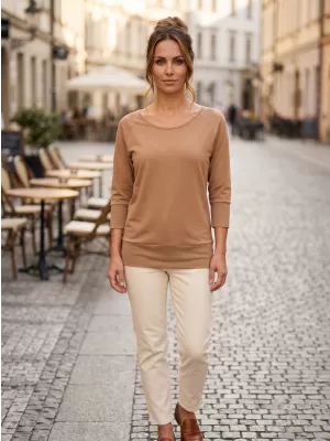 Damen-T-Shirt mit 3/4-Ärmeln SAM 73 SELMA WT 896 GOLDEN