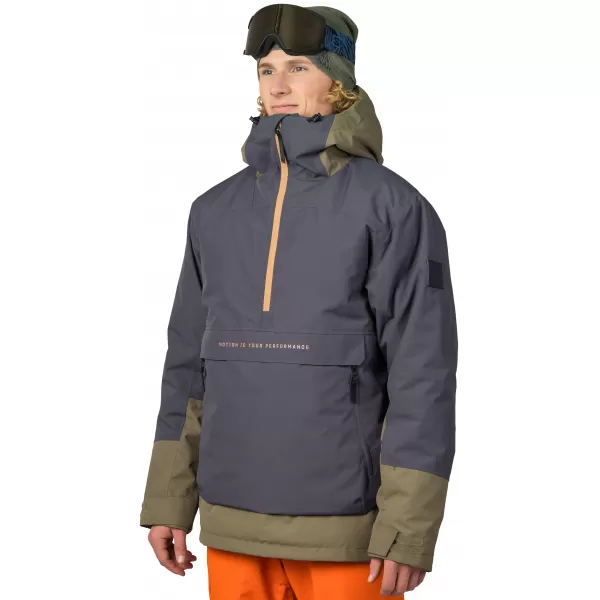  Herrenjacke HANNAH PATTY FD ASPHALT/VERBRANNTE OLIVE 