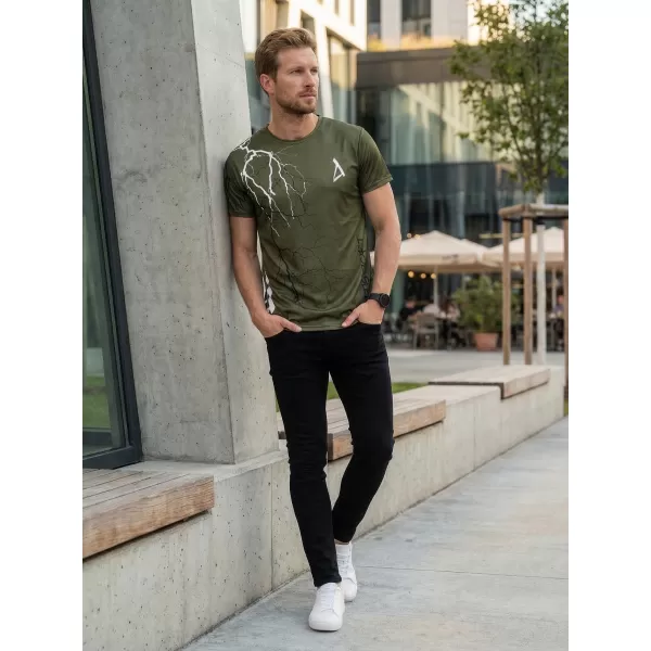  Premium-T-Shirt für Herren ALTISPORT VOJ/ALM004TR01 OLIVE 