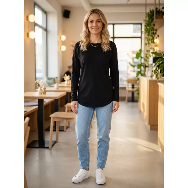  Damen-T-Shirt mit langen Ärmeln SAM 73 SHERRI WT 897 SCHWARZ 