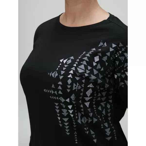  Damen-T-Shirt LOAP ABVERA CLW23153 SCHWARZ 