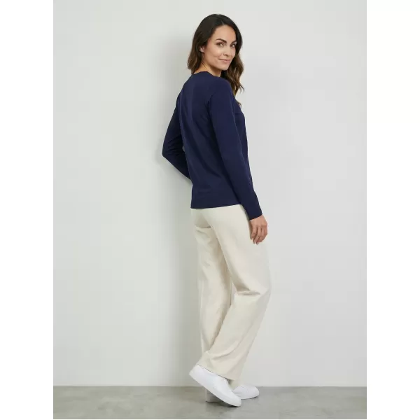  Damen-T-Shirt mit langen Ärmeln SAM 73 ZIRA WT 894 DUNKELBLAU 