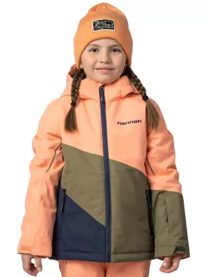 Kinderjacke HANNAH KIGALI JR CANTALOUPE/GEBRANNTE OLIVE