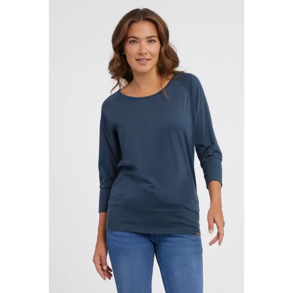  Damen-T-Shirt mit 3/4-Ärmeln SAM 73 SELMA WT 896 STAHLBLAU 