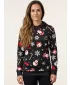 Premium-Sweatshirt für Damen ALTISPORT VOJ/ALWVN1MI01 SCHWARZ