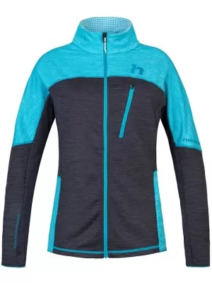 Damen-Sweatshirt HANNAH MEDA KLARWASSER/ANTHRAZITMEL