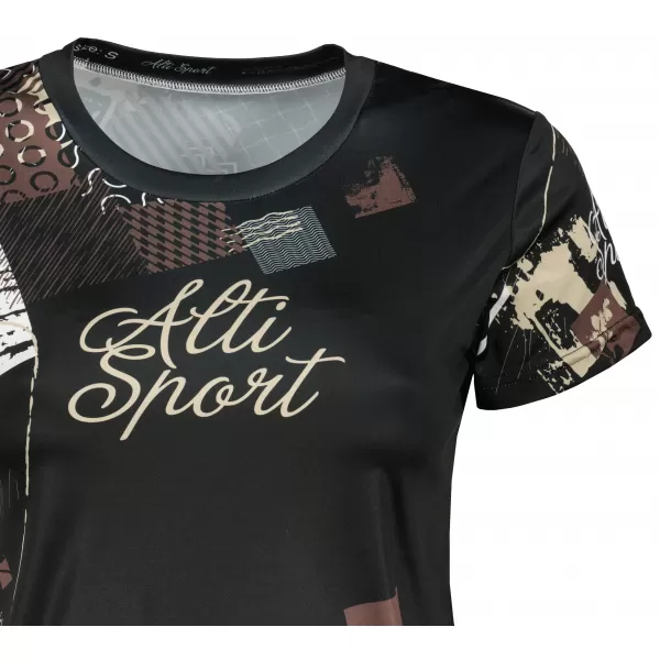  Hochwertiges Funktions-T-Shirt für Damen ALTISPORT VOJ/ALW009TR01 SCHWARZ BRAUN 
