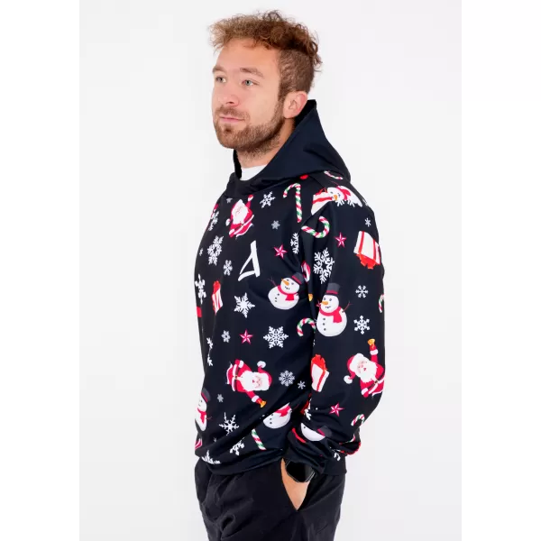  Premium-Sweatshirt für Herren ALTISPORT VOJ/ALMVN1MI01 SCHWARZ 