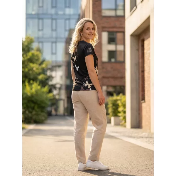  Hochwertiges Funktions-T-Shirt für Damen ALTISPORT VOJ/ALW002TR01 SCHWARZ BRAUN 