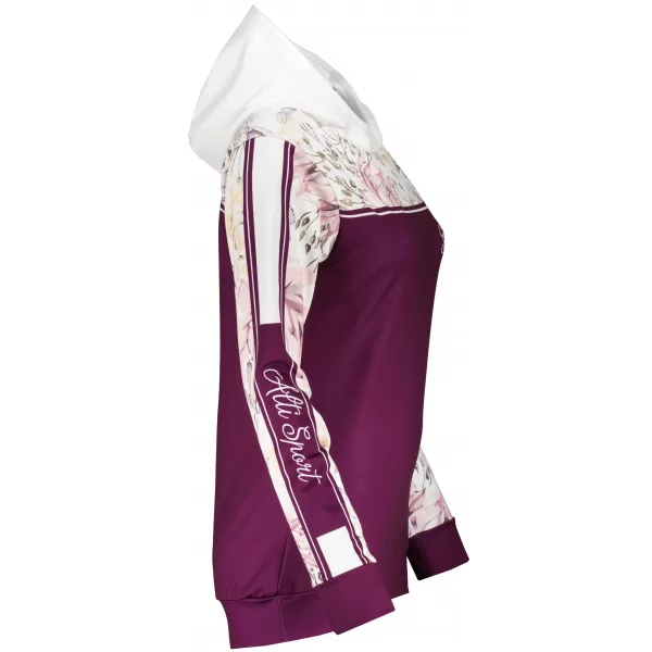  Premium-Sweatshirt für Damen ALTISPORT VOJ/ALW008MI01 BURGUND 