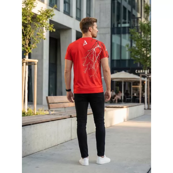  Premium-T-Shirt für Herren ALTISPORT VOJ/ALM004TR01 ROT 
