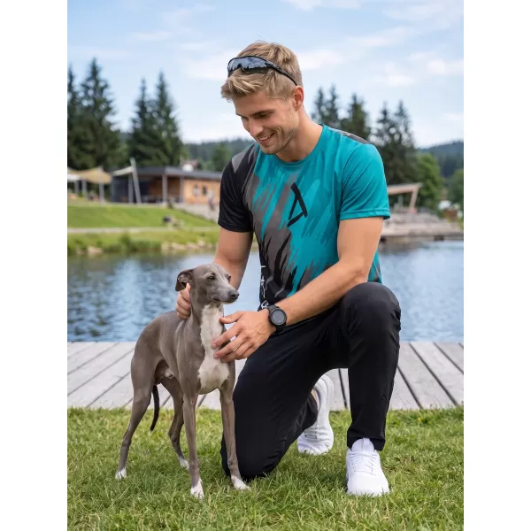  Hochwertiges Funktions-T-Shirt für Herren ALTISPORT VOJ/ALM006TR01 SCHWARZ/KEROSIN 