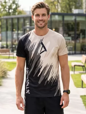 Hochwertiges Funktions-T-Shirt für Herren ALTISPORT VOJ/ALM006TR01 SCHWARZ BRAUN