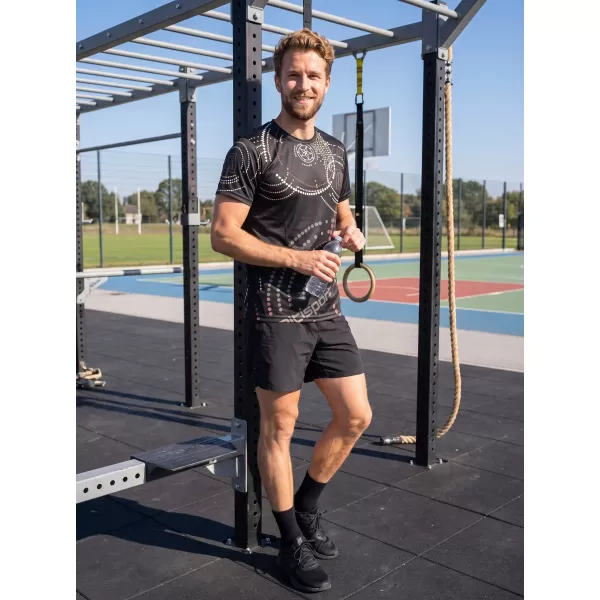  Premium-T-Shirt für Herren ALTISPORT VOJ/ALM003TR01 SCHWARZ BRAUN 