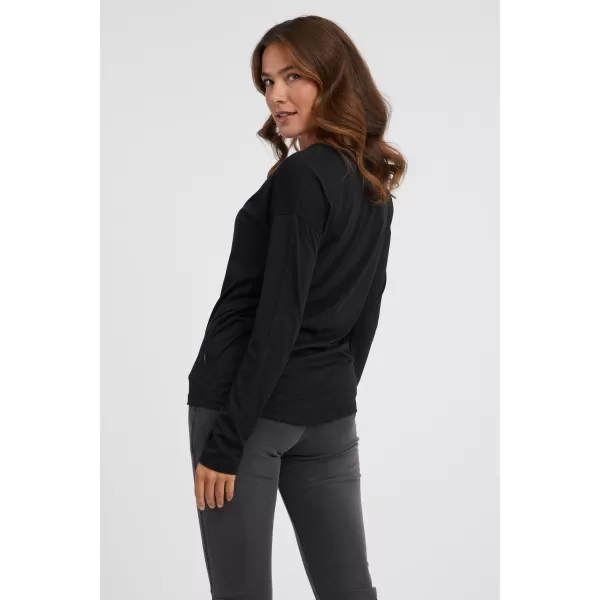  Damen-T-Shirt mit langen Ärmeln SAM 73 PATTY WT 895 SCHWARZ 