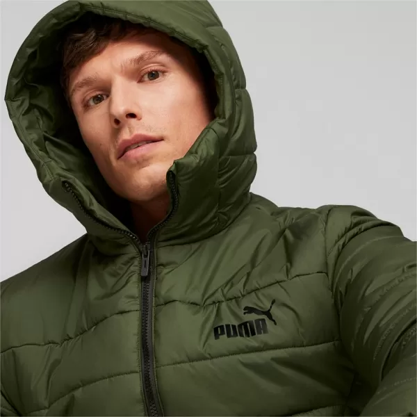  Herrenjacke PUMA ESS HOODED PADDED JACKET 848938-31 GRÜN 