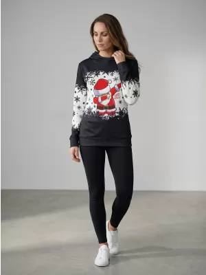 Premium-Sweatshirt für Damen ALTISPORT VOJ/ALWVN2MI01 SCHWARZ