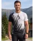 Hochwertiges Funktions-T-Shirt für Herren ALTISPORT VOJ/ALM006TR01 SCHWARZ UND WEIß