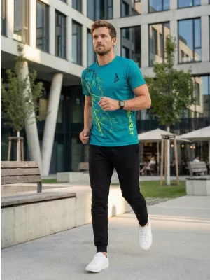 Premium-T-Shirt für Herren ALTISPORT VOJ/ALM004TR01 KEROSIN/GELB